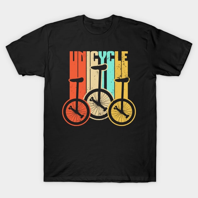 Unicycle Shirt | Vintage Retro Gift T-Shirt by Gawkclothing